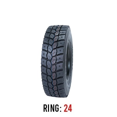 لاستیک خودرو جیان روی مدل A802 (گل معدنی) سایز 12.00R24 (325/95R24)