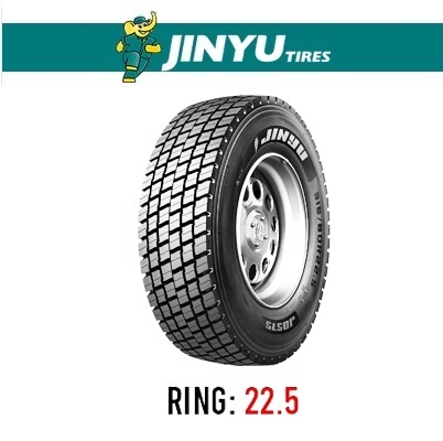 لاستیک خودرو جینیو مدل JD575 (گل عقب) سایز 315/80R22.5