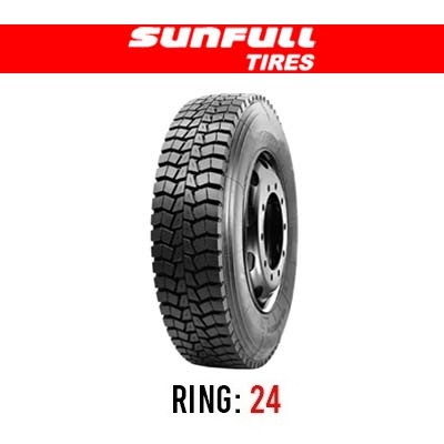 لاستیک خودرو سانفول مدل HF826 (گل معدنی) سایز 12.00R24 (325/95R24)