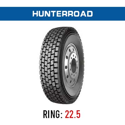 لاستیک خودرو هانترود مدل H801 (گل عقب) سایز 315/80R22.5