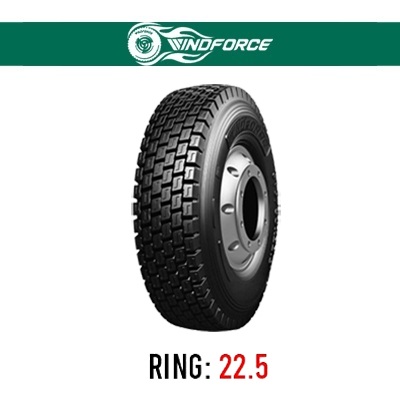 لاستیک خودرو ویندفورس مدل WD3080 (گل عقب، پهن) سایز 315/80R22.5 (تاریخ تولید 2025)