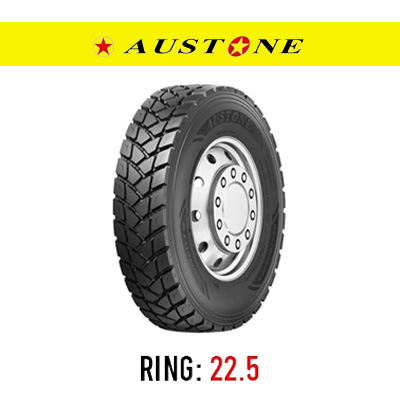 لاستیک خودرو آستون مدل ADM207 (گل عقب، پهن) سایز 315/80R22.5 (تاریخ تولید 2025)