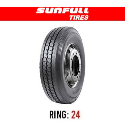 لاستیک خودرو سانفول مدل HF729 (گل جلو،پروانه ایی) سایز 12.00R24 (325/95R24) (تاریخ تولید 2026)