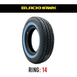 لاستیک خودرو بلک هاک مدل Hiscened-H HL03 (دور سفید) سایز 205/75R14 (تاریخ تولید 2025)